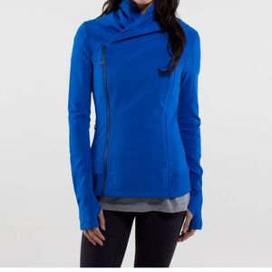 Vintage Lululemon Blue Asymmetrical Zip Jacket